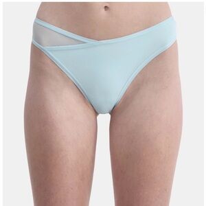 No Boundaries Micro Thong Panty with Mesh, Women’s Plus Sizes XXXL